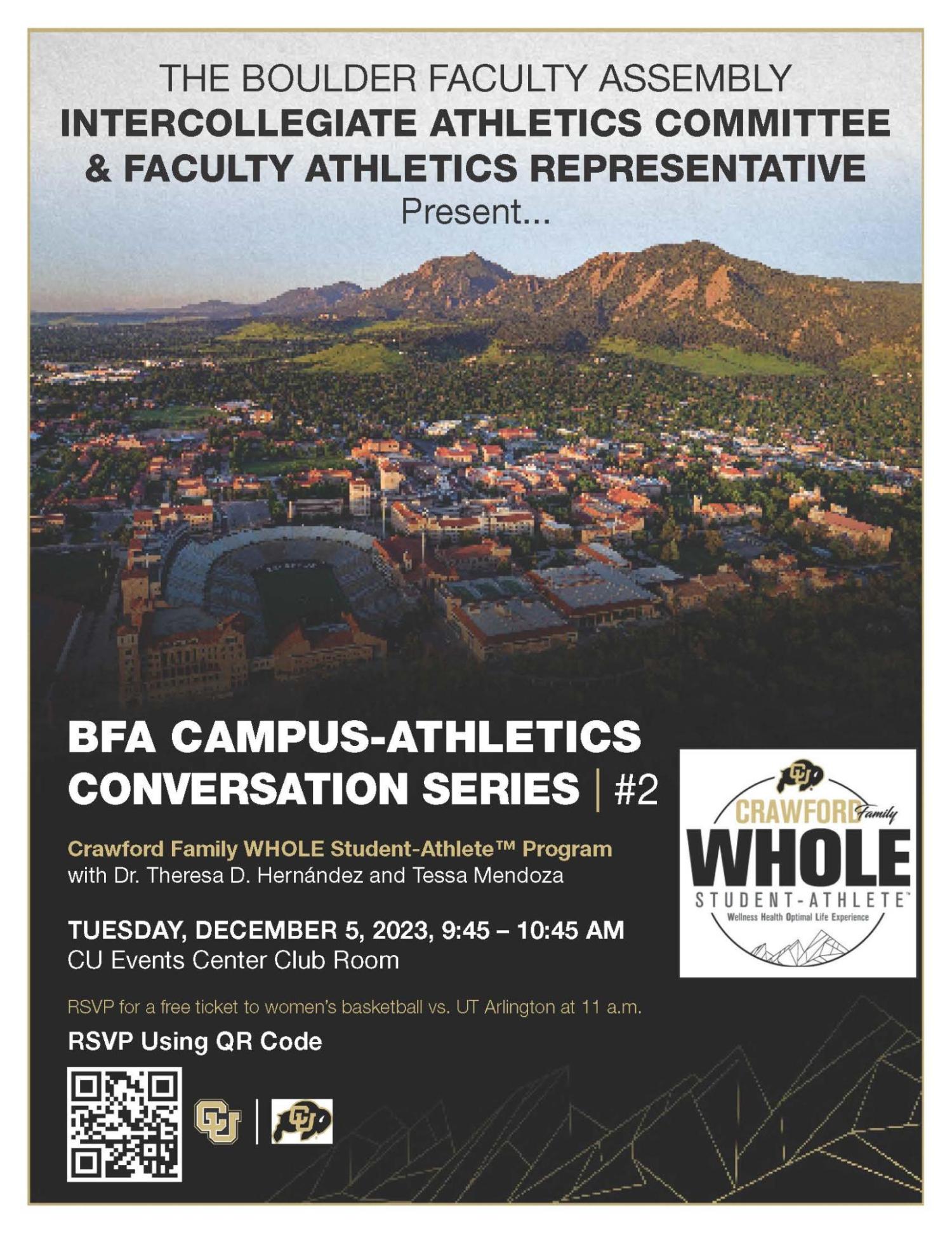 BFA Campus Athletics Conversation 2 Flyer