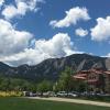 CU Flatirons and clouds pic