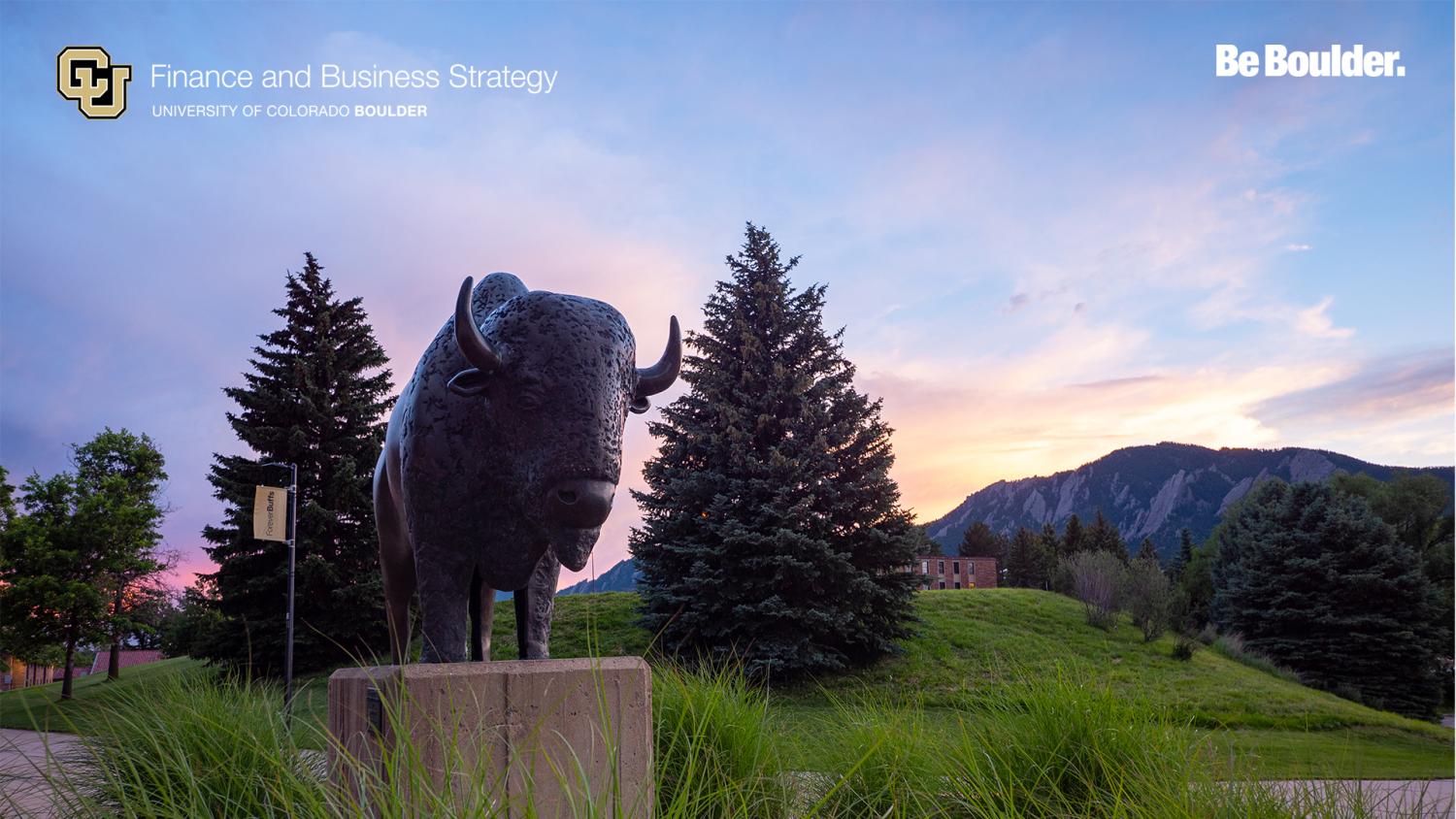 sculpture of Ralphie the buffalo