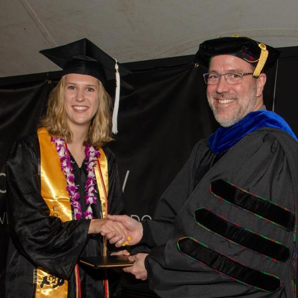 Chair, Jim Goodrich and Lindsey Foust, BA