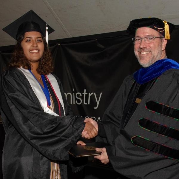 Chair, Jim Goodrich and Maanasa Srinivasan, BA