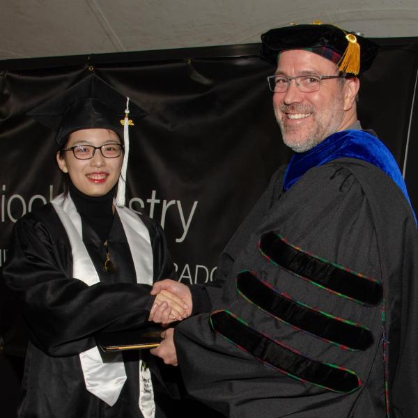 Chair, Jim Goodrich and Xinyue Wang, BA
