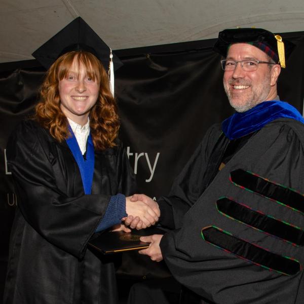 Chair, Jim Goodrich and Ashlyn Christiansen, BA