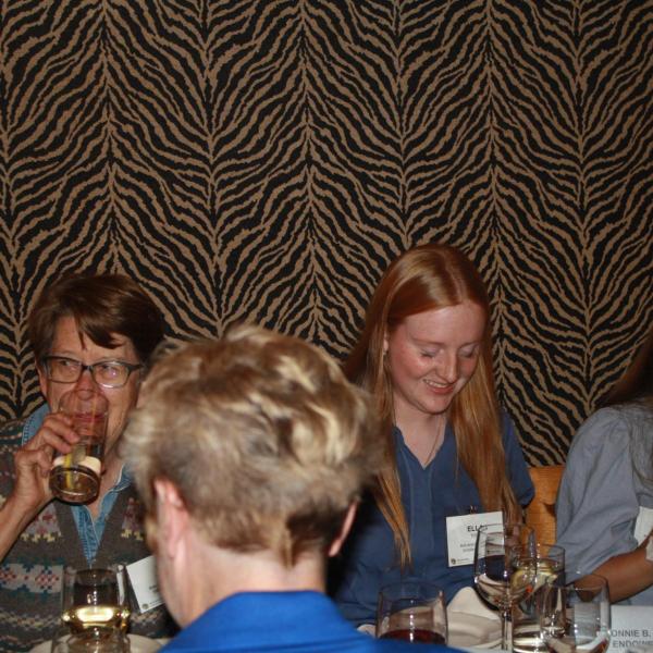 Pat Meyers at Dinner