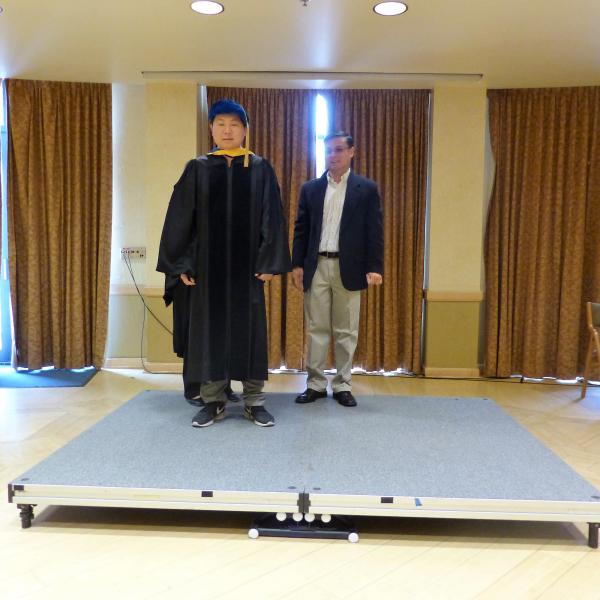 PhD grad hooded