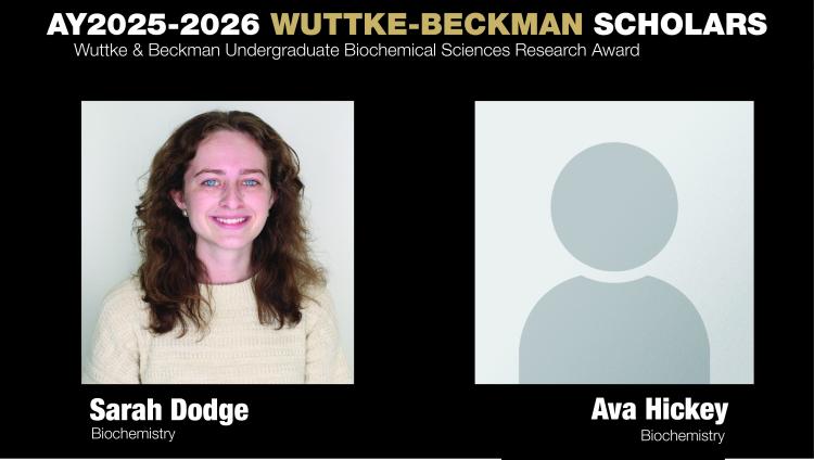 AY2025-2026 Wuttke&Beckman Scholars