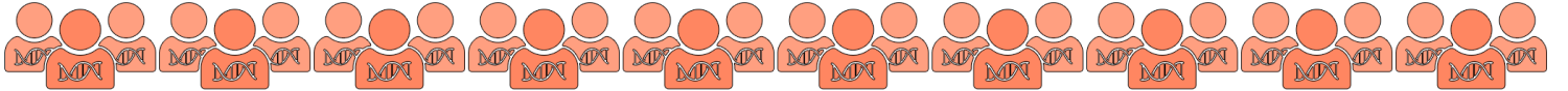 Icons of people with DNA strands overlaid