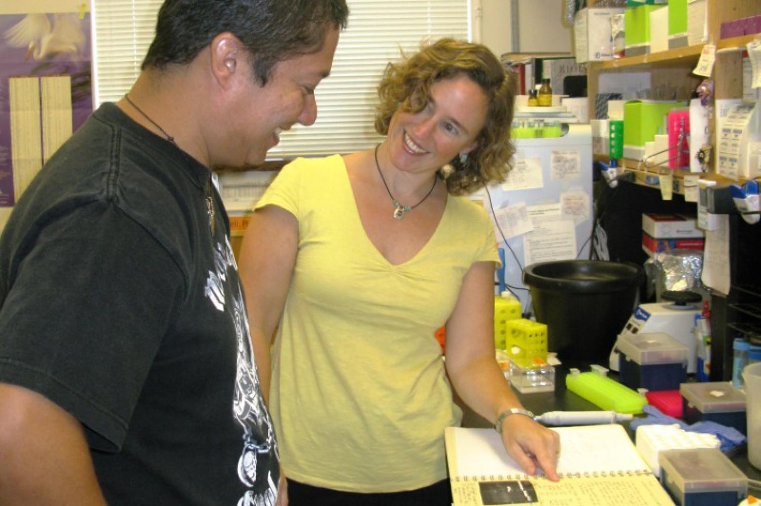Amy Palmer is a CIMB faculty member. She recently won an award from the National Science Foundation for her work on the salmonella bacteria.