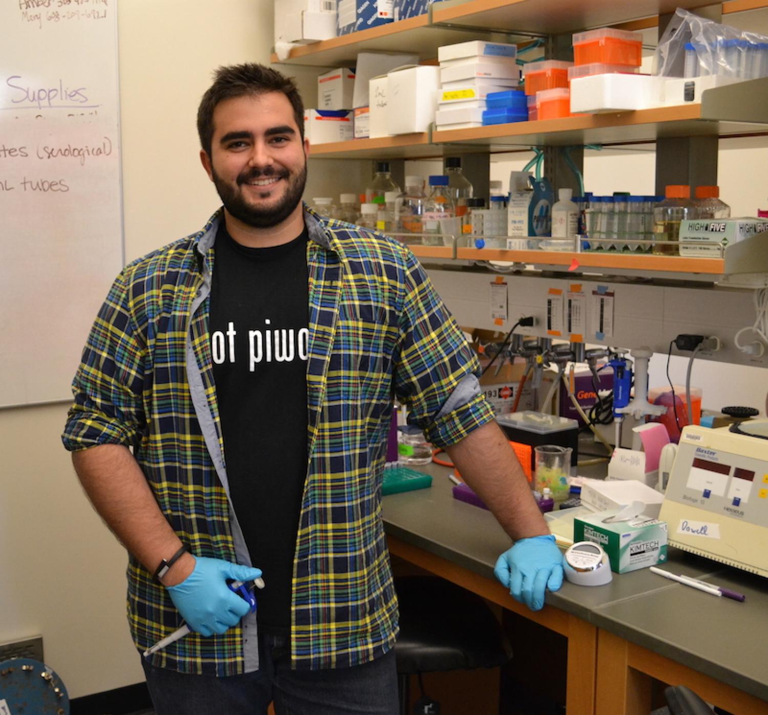 Phil Richardson, an author on a paper recently published in Nature, developed a love for bioinformatics in BioFrontiers' Robin Dowell's lab. His next move: pursuing a graduate degree in medical genomics.