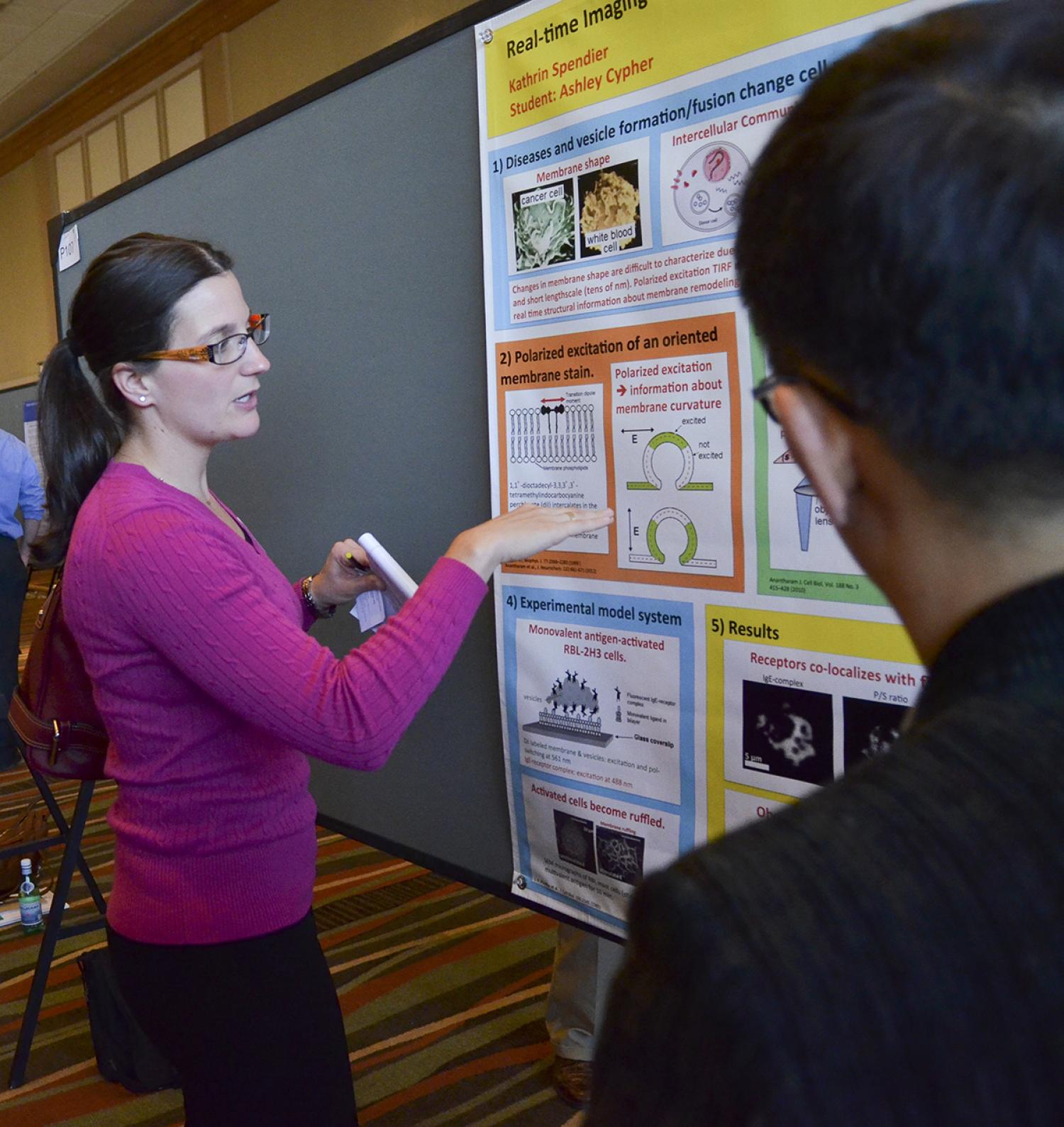 Seed grant applicants presented posters at the 2013 Butcher Symposium in November.