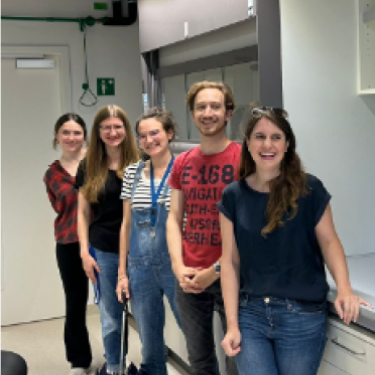 Researchers in a lab