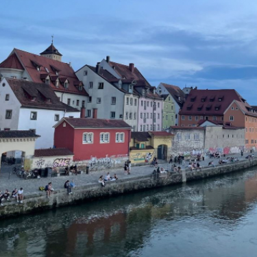 View of river in Regensburg