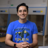 Headshot of Saad Bhamla in blue t-shirt