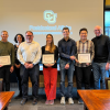 2025 CU Outstanding Postdocs and their Mentors: a group of people holding certificates