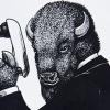 The 2014 CU Buffs iGEM team logo includes a James Bond-inspired buffalo with a pipetting gun.