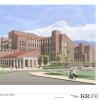 The Jennie Smoly Caruthers Biotechnology Building, artist’s rendering of the view along Colorado Avenue from the east.