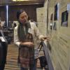 Jane Butcher (center) examines some of CU’s latest research results during the poster session at the 2011 Butcher Symposium. Photo credit: Casey Cass, University of Colorado Boulder