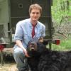Ryan tends to a tranquilized bear during field work in Missouri.
