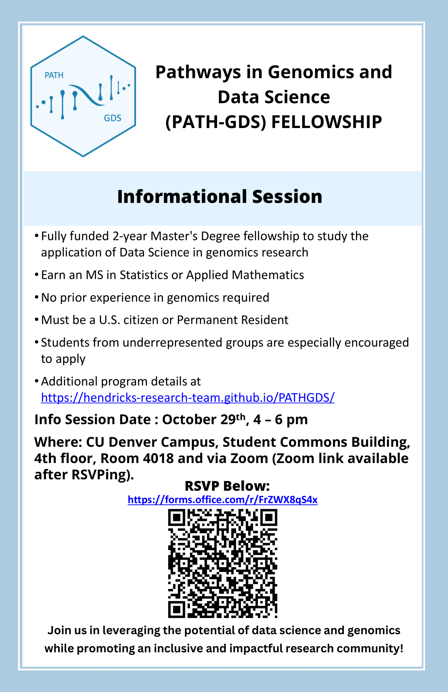 PATH-GDS Info Session Flyer
