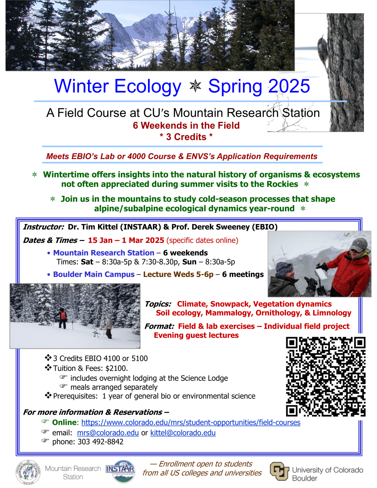 Winter Ecology FLyer