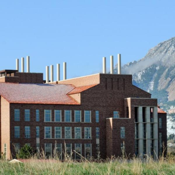 The Jennie Smoly Caruthers Biotechnology Building at the University of Colorado Boulder