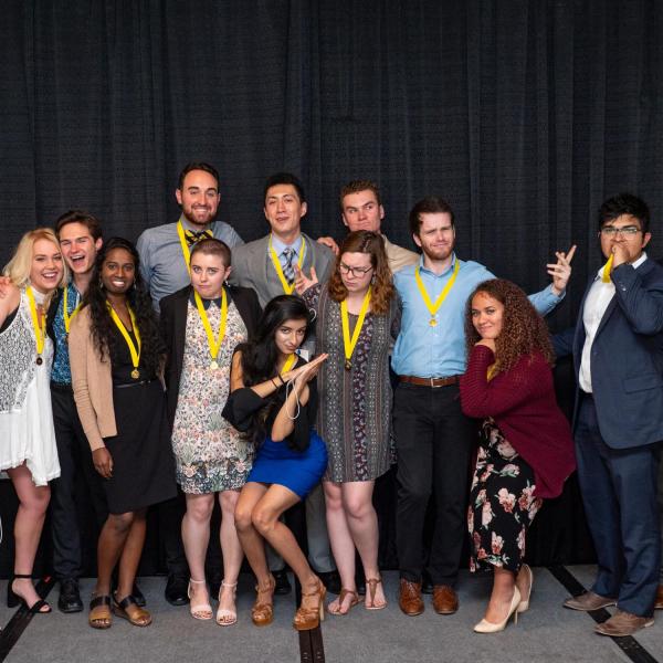 2015 Boettcher scholars at graduation celebration