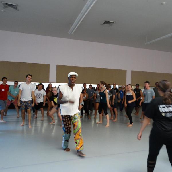 Participatory African singing and dancing