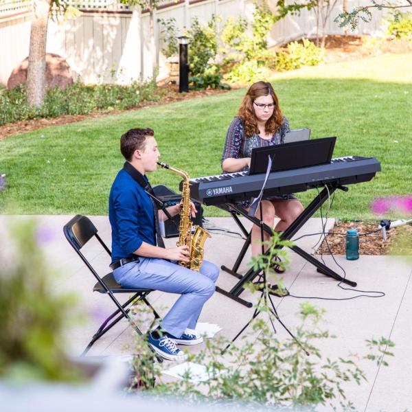 Musicians at welcome event