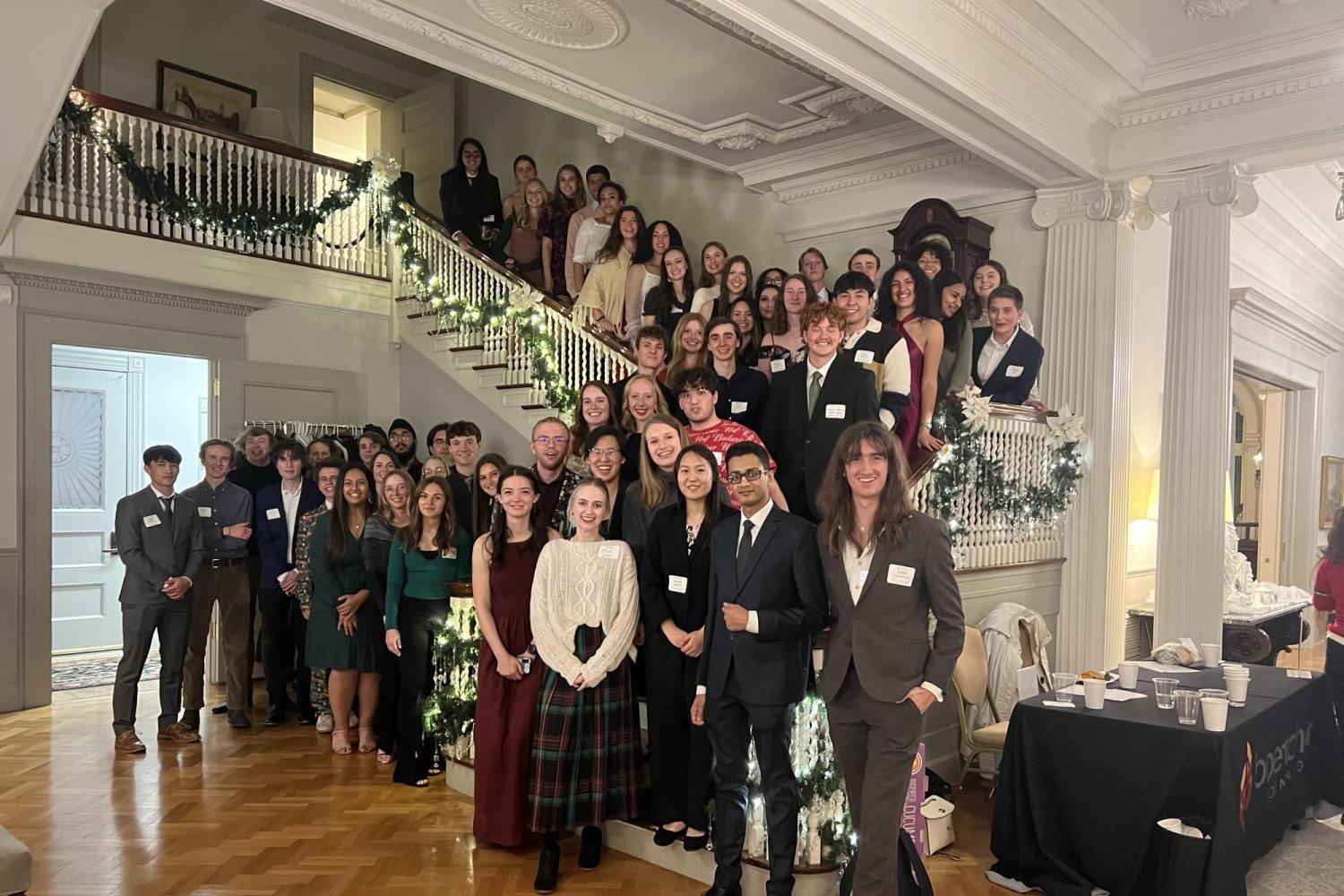 CU Boettcher Scholars attending holiday party