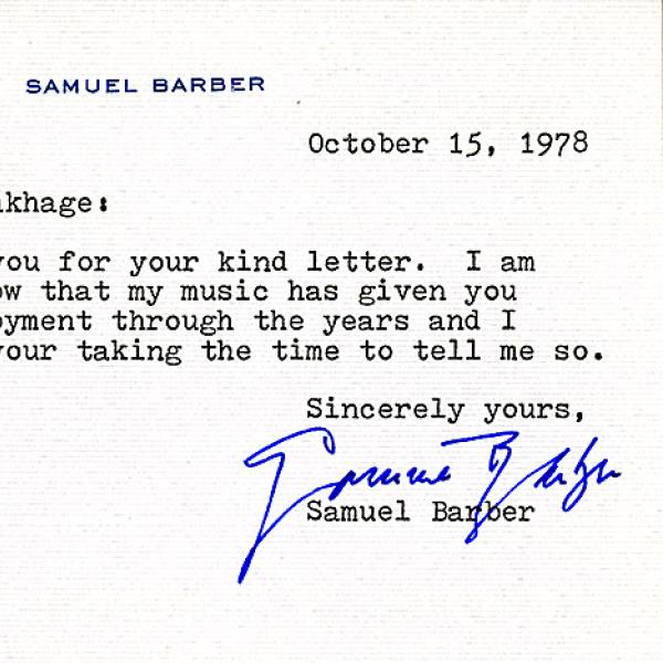 Samuel-Barber-Response