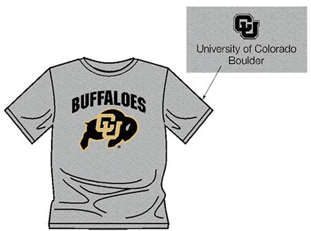 CU Buffaloes t-shirt