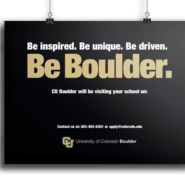 Admissions High School visit poster