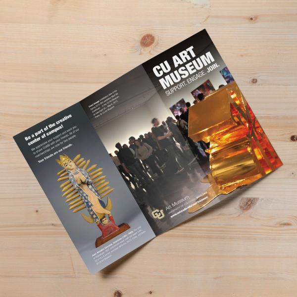 CU Art Museum trifold brochure