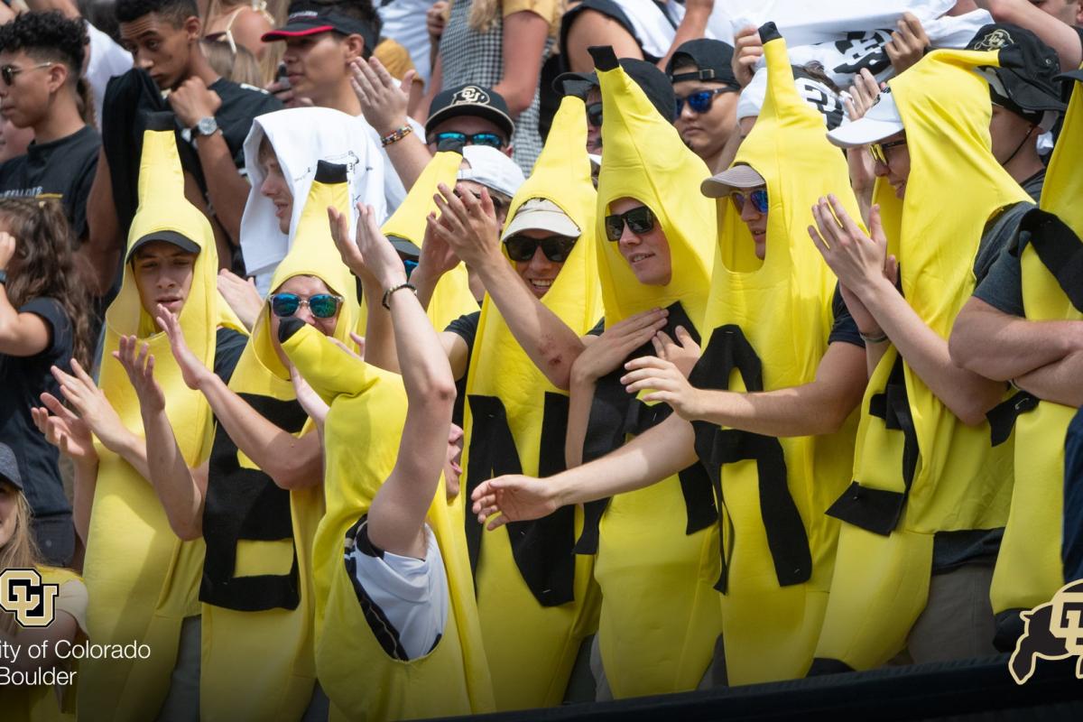 Buffs fans dressed as bananas