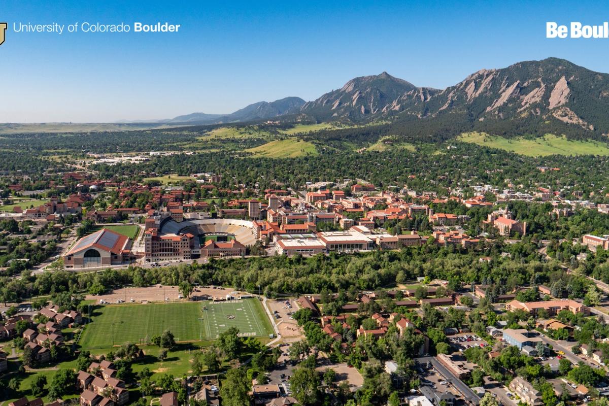 Aerial shot of campus