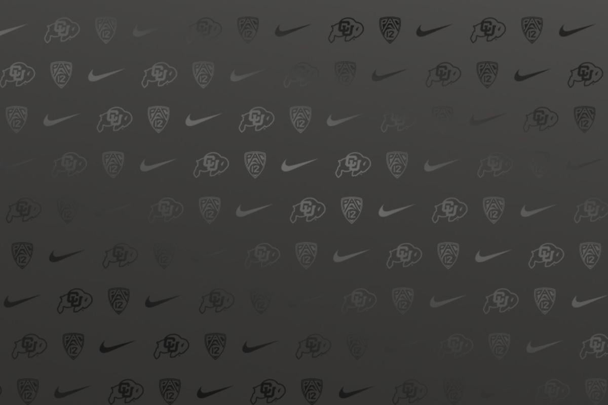 Nike logo, Pac 12 logo, Ralphie logo on repeat in all black