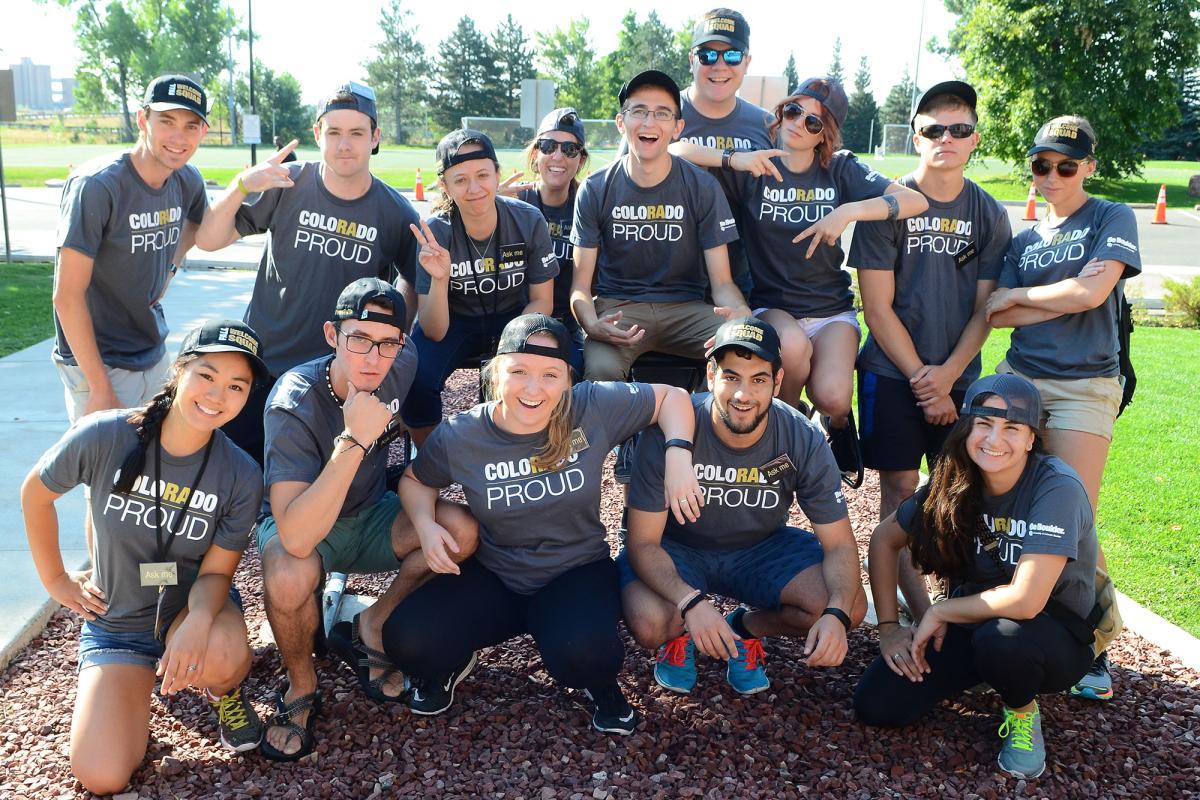 Event example: Move-in day group in black shirts