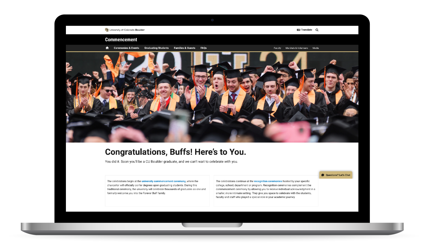 Commencement Website