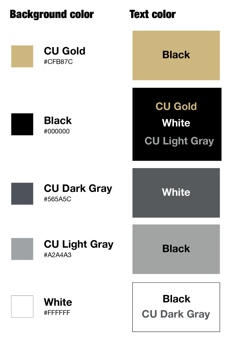 Color Chart for Accessibility