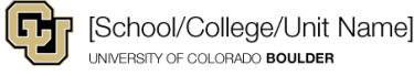 School, College, Unit Logo example