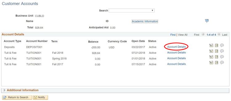 Account Details