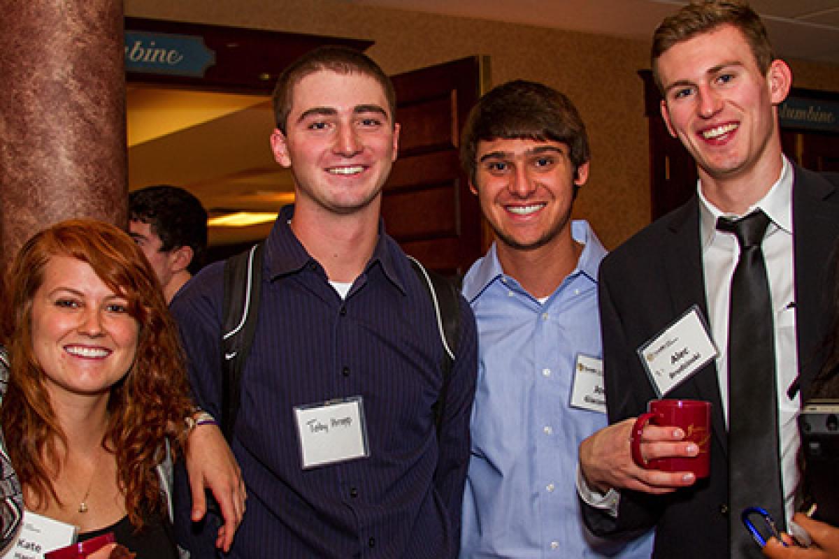 Leeds mentors and students at fall celebration