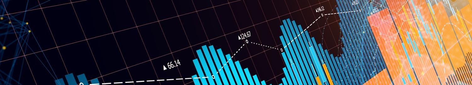 Graphic showing data indicating business trends.