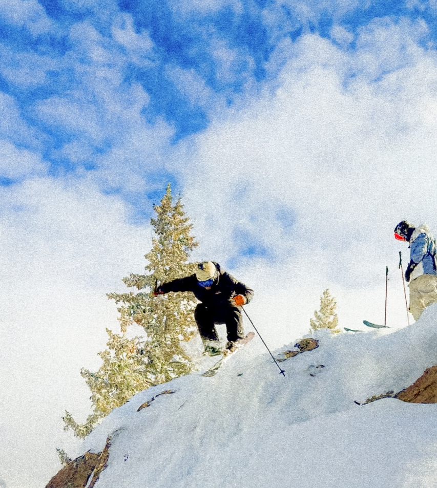 Samuel Iannone skiing
