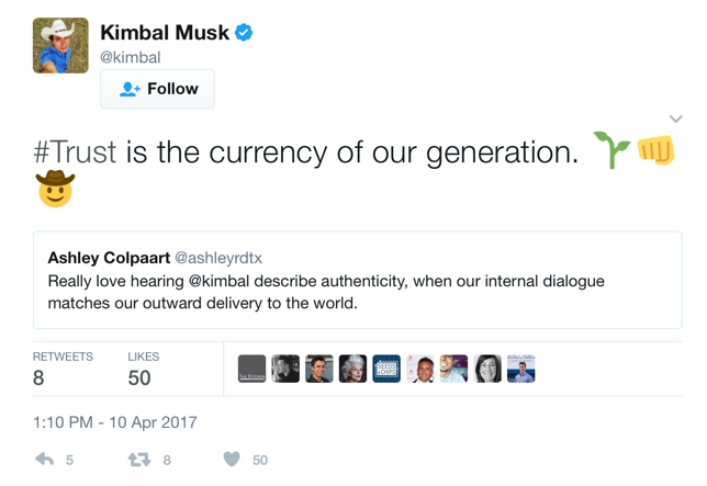 Tweet by Musk