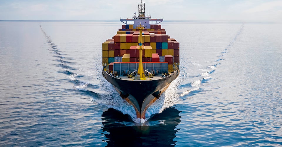 Supply Chain Issues Cargo Ship