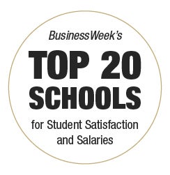 Business Week's Top 20 Schools for student satisfaction and salaries