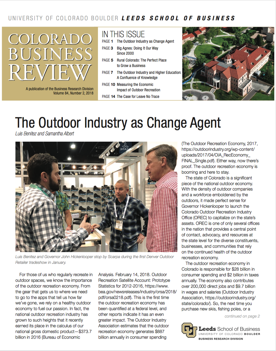Colorado Business Review, Issue 2, 2018 | Leeds School of Business ...