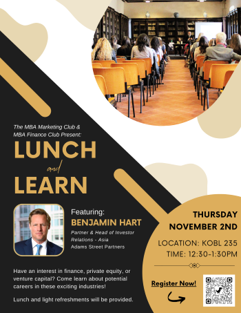 Lunch and Learn Event Flyer