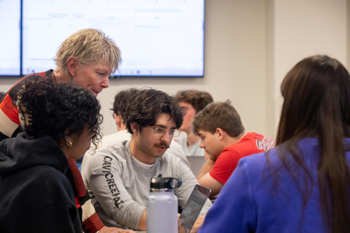 Students Working with faculty members